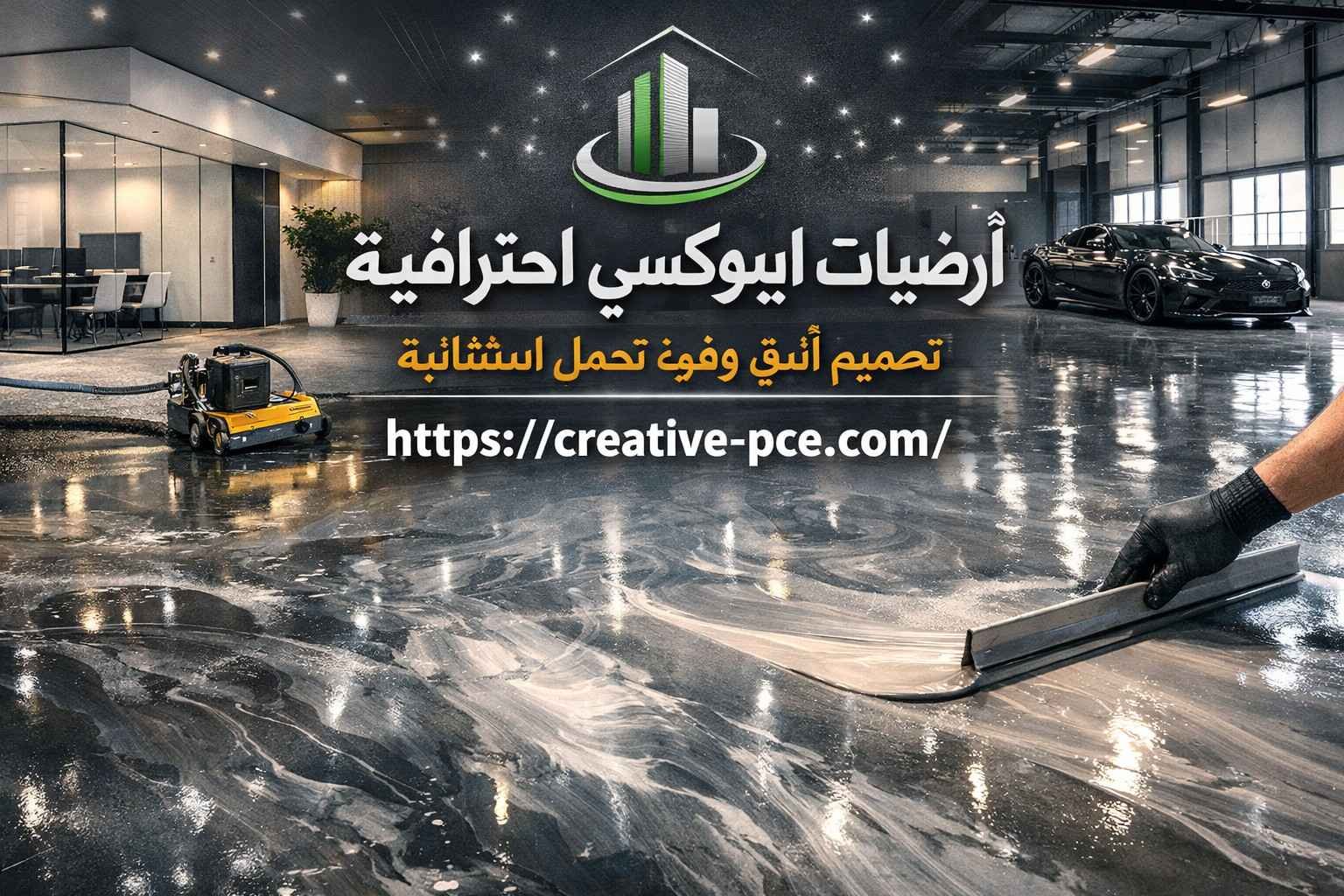 ارضيات ايبوكسي احترافية – تصميم أنيق وقوة تحمل استثنائية