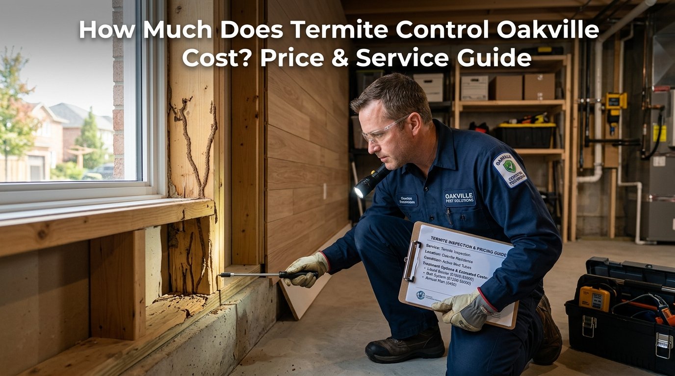 How Much Does Termite Control Oakville Cost? Price & Service Guide