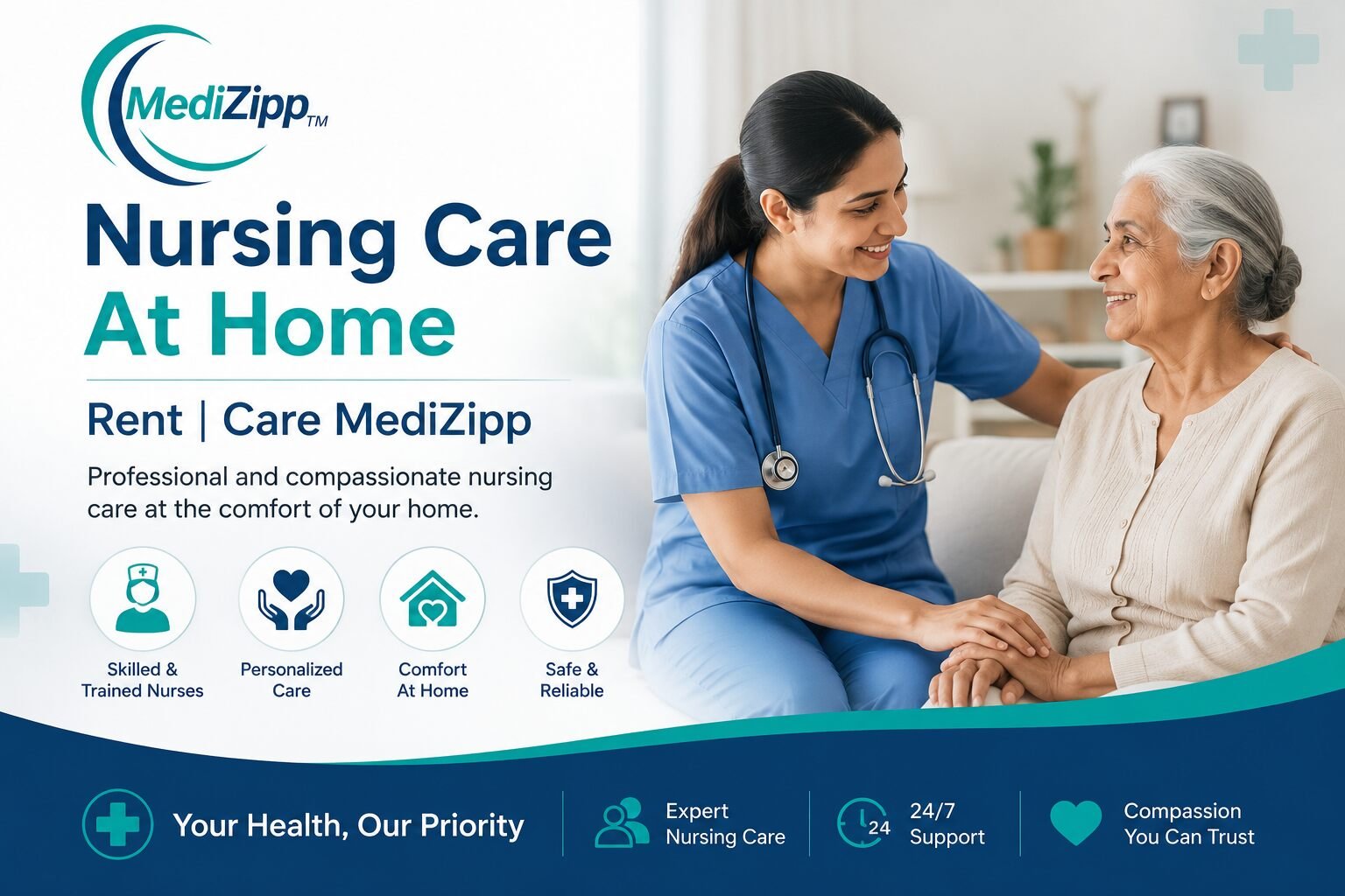 Nursing Care At Home Rent | Care MediZipp