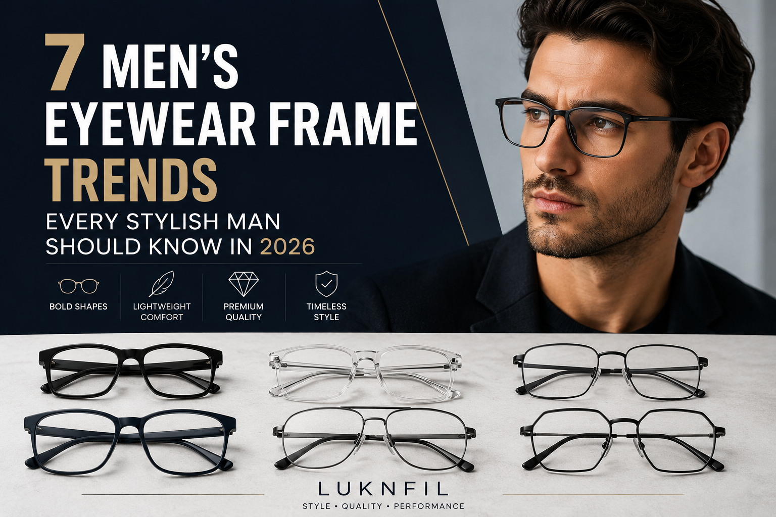 7 Men’s Eyewear Frame Trends Every Stylish Man Should Know in 2026