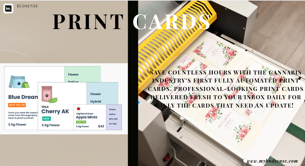 Automated Dispensary Product Display Cards Guide
